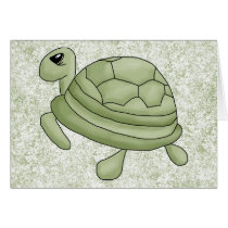 Customisable Green Turtle Gifts and Tees Cards