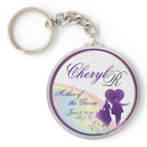Customisable Grooms Mother's Keepsake Keychain keychains