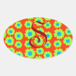 Customisable Groovy Daisies Stickers