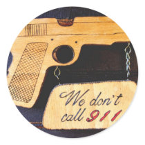 Customisable Gun Humour Stickers