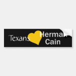 Customisable Heart Herman Cain Bumper Sticker
