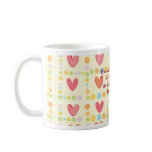Customisable Hearts Dots Mug