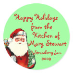 Customisable Holiday Canning Labels stickers
