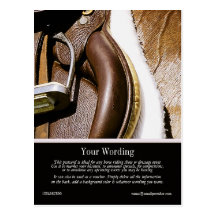 Customisable horse ranches stables rodeos postcard