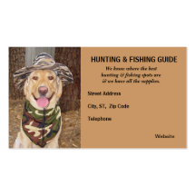Customisable Hunting/Fishing Guide Business Card Templates