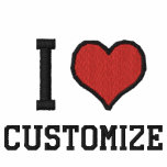 Customisable I Heart Embroidered Hooded Sweatshirt