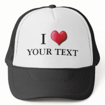 Customisable I Heart Hat 0001