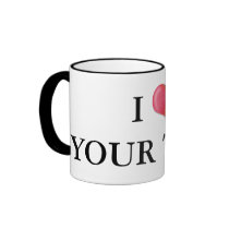 Customisable I Heart Mug 0001