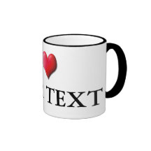 Customisable I Heart Mug 0001