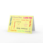 Customisable-I Love you Card