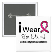 Customisable I Wear a Multiple Myeloma Ribbon Pins