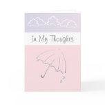Customisable In My Thoughts Sympathy cards