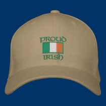 Customisable Irish Flag Hats embroidered hats