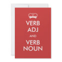 Customisable Keep Calm Invitation Style Cards