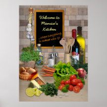 Customisable Kitchen Posters