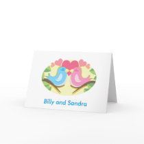 Customisable Love Birds Cards