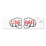 Customisable LOVE HATE Fists