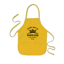 Customisable Mardi Gras Aprons