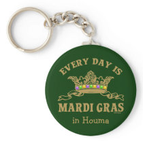 Customisable Mardi Gras Keychain