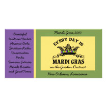 Customisable Mardi Gras Picture Card