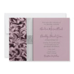Customisable Mauve & Eggplant Invitation