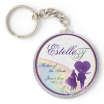 Customisable Mother of the Bride Keepsake Keychain keychains