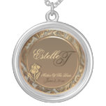 Customisable Mother Of The Bride Keepsake Necklace