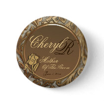 Customisable Mother Of The Groom Keepsake Button buttons