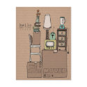 customisable moving postcard