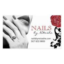 Customisable Nail Technician Business Cards
