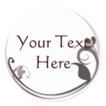Customisable Neutral Flower Stickers