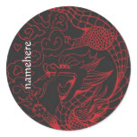 Customisable: New year dragon red Stickers