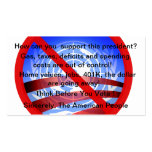 Customisable No Obama Wind Shield Card business cards