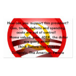 Customisable No Obama Wind Shield Card business cards