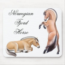 Customisable Norwegian Fjord Horses Mousepad