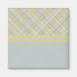 Customisable Pastel Plaid and Solid Magnets