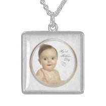 Customisable Photo First Mothers Day Necklace necklaces