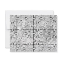 Customisable Photo "Mock" Puzzle Card-30 pieces Custom Invitations