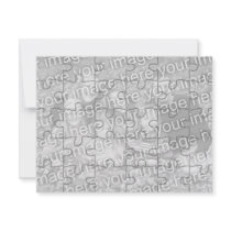 Customisable Photo "Mock" Puzzle Card-30 pieces