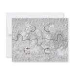 Customisable Photo "Mock" Puzzle Card-6 pieces invitations
