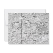 Customisable Photo "Mock" Puzzle Card-9 pieces
