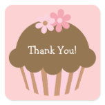 Customisable Pink Cupcake Sticker