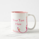 Customisable Pink Flower Mug