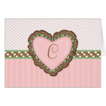 Customisable Pink Heart Cards
