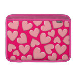 Customisable Pink Puffy Hearts Sleeve For MacBook Air