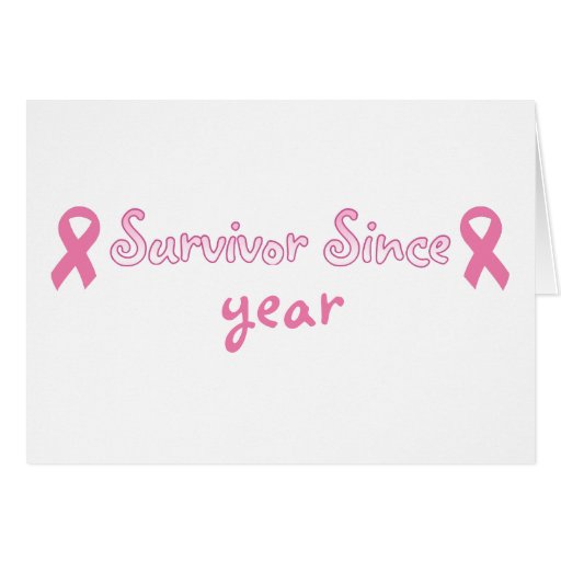 Customisable Pink Ribbon Card