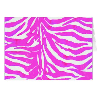 Customisable Pink Zebra Stripes Designs Greeting Cards by MidnightDreamer