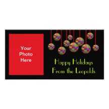 Customisable Pop Peace Ornaments Picture Card