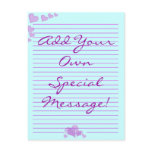 Customisable Pretty Every Day Essential Designs postcards
