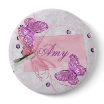 Customisable Pretty Pink Butterfly Design